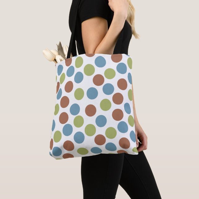 Blau, Grün und Braun Tasche (Von Nahem)
