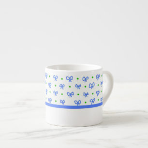 Blau/Grün/Weiß beugt Mini-Druck Espresso-Tasse Espressotasse