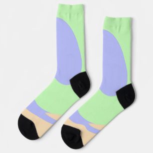Blau-grüne Omerwassermarmor bohu fett Muster Socken