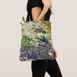 Blau Grüne Spanische Mosaik Tasche