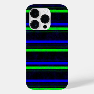 Blau-grüne Streifen Case-Mate iPhone Hülle