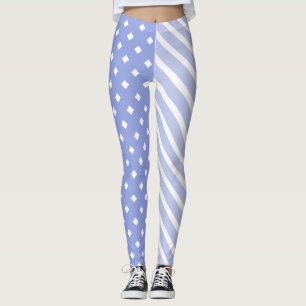 Blau halb und halb leggings