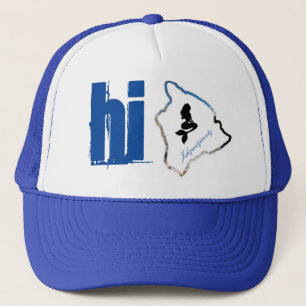 Blau hallo Jahzrootzierootz Truckerkappe