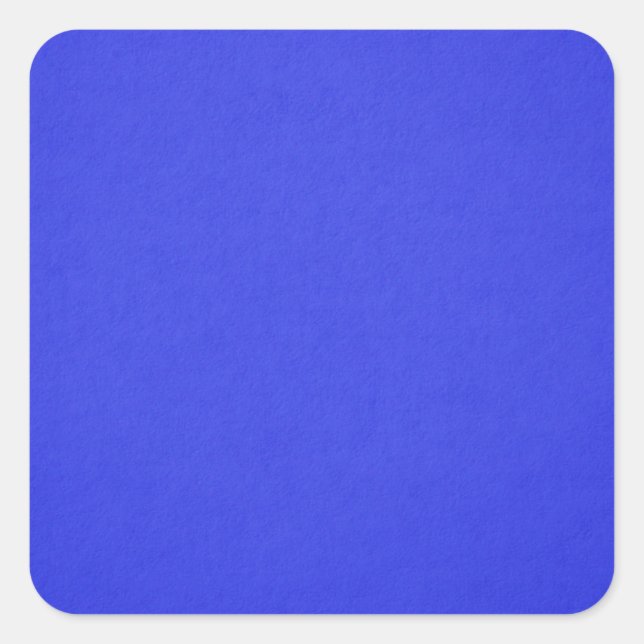 Blau, hell quadratischer aufkleber (Vorderseite)