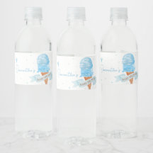 Blau Hier ist die Scoop Baby Dusche