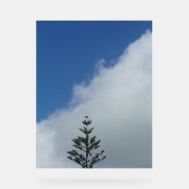 Blau-Himmel im Akrylsigndesign Acrylschild