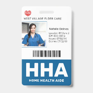 Blau Hospital Medical Employee Foto ID Abzeichen Ausweis