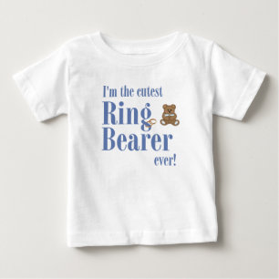 Blau: Ich bin der süßeste Ringträger aller Zeiten  Baby T-shirt