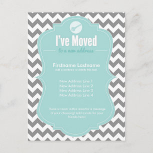 Blau Ich habe die Änderung der Postkarten verschob