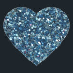 BLAU (Imitate) GLITZER HERZSTICKER Herz-Aufkleber<br><div class="desc">BLAUE (Imitate) GLITZER HERZSTICKER - für URLAUB oder jeden Tag! Passen Sie an,  wie Sie wollen! NIEDRIGERE PREISE AUF ZAZZLE! Fragen? Regella@Rocketmail.com</div>