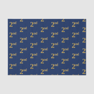Blau, Imitate Gold 2. (2.) Event Tissue Paper Seidenpapier