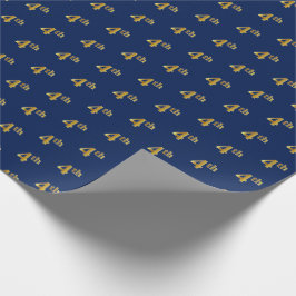 Blau, Imitate Gold 4. (4.) Event Wrapping Paper Geschenkpapier