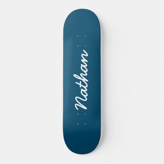 Blau individuell anpassbar skateboard (Vorderseite)