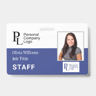 BLAU Individuelles Firmenpersonal Foto Mitarbeiter Ausweis