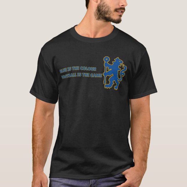 Blau ist Farbe, Fußball ist das Spiel T-Shirt (Vorderseite)