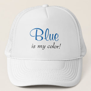 Blau ist mein Farbangebot Girl Truckerkappe