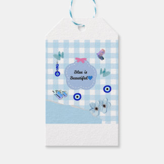 Blau ist schön Süß Ästhetischer Aufkleber 💜🧿 Geschenkanhänger