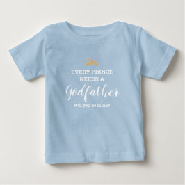 Blau jeder Prinz braucht einen Pate-Vorschlag Baby Strampler