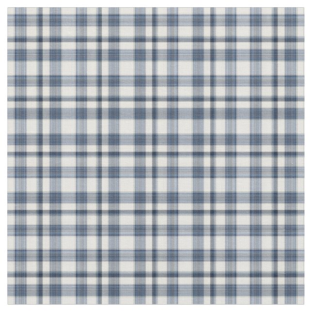 Blau Kariert 1 Stoff (Nahaufnahme)
