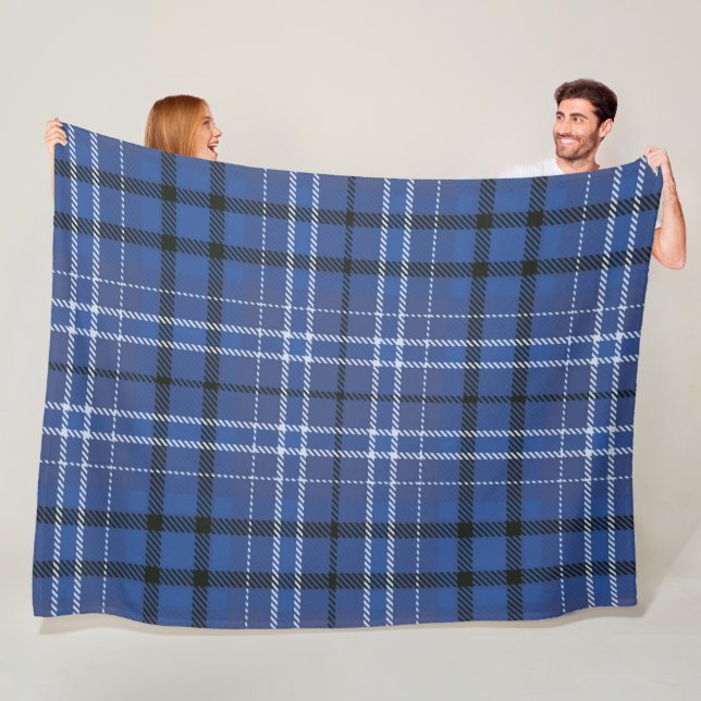Blau Kariert 60x80 Fleece Blanket (Beispiel)