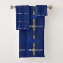 Blau kariert auf Blues, Gold & Silber