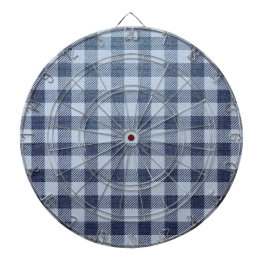 Blau Kariert Dartscheibe