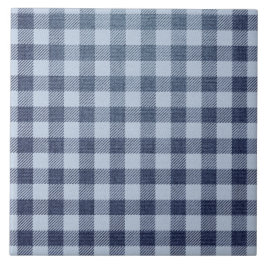 Blau Kariert Fliese