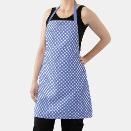 Blau Kariert / Gingham Pattern Schürze