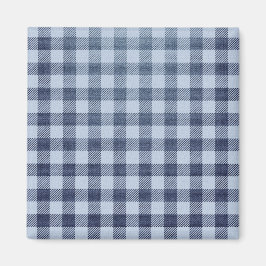 Blau Kariert Magnet