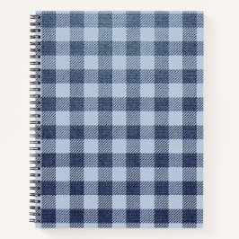Blau Kariert Notizbuch