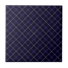 Blau Kariert / Tartan Fliese