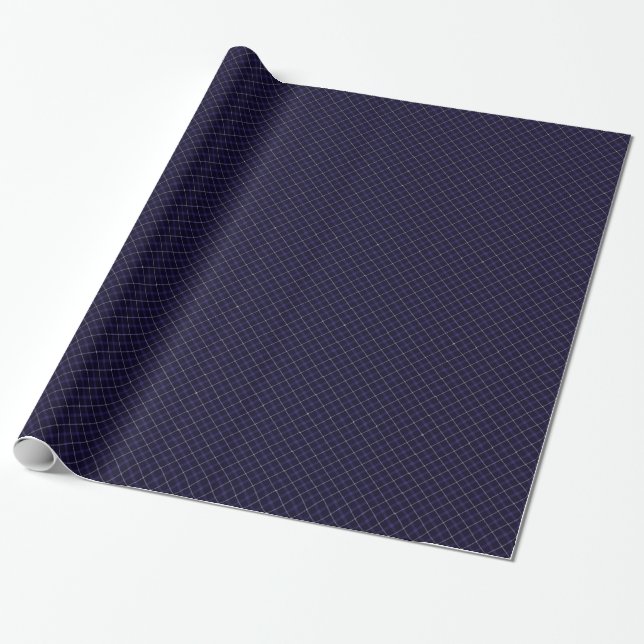 Blau Kariert / Tartan Geschenkpapier (Ungerollt)