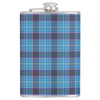 Blau kariert, Texas Staat tartan Flachmann