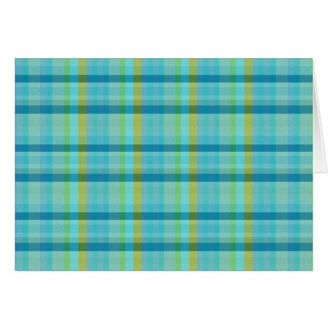 Blau Kariert von Shirley Taylor (Vorderseite (Horizontal))