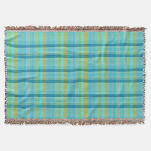 Blau Kariert von Shirley Taylor Decke