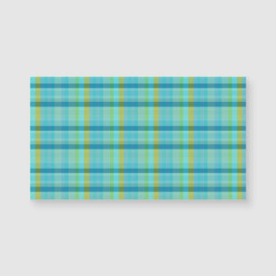 Blau Kariert von Shirley Taylor Magnetkarte