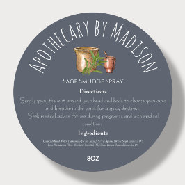 Blau | Kennzeichnung pflanzlicher Erzeugnisse Runder Aufkleber