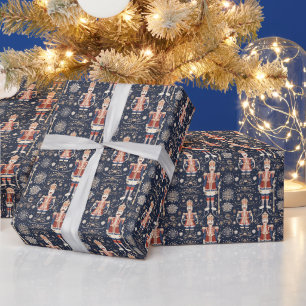 Blau, Kolumbin Nutcracker Ballett Geschenkpapier