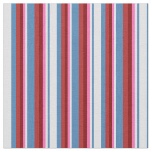 Blau, Lavendel, Hot Pink, Maroon und Red Pattern Stoff