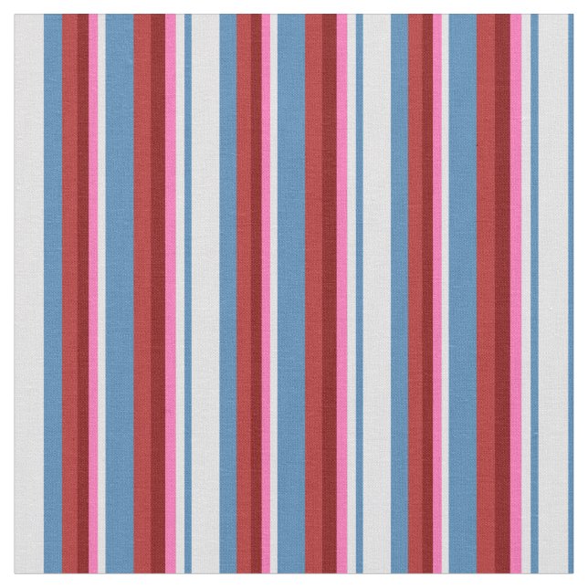 Blau, Lavendel, Hot Pink, Maroon und Red Pattern Stoff (Nahaufnahme)
