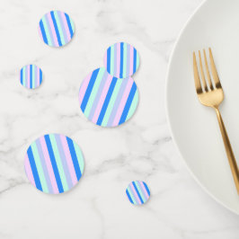 Blau, Lavendel, Rosa und Pastellfarben Grüne Strei Konfetti