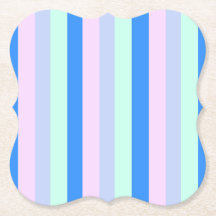 Blau, Lavendel, Rosa und Pastellfarben Grüne Strei