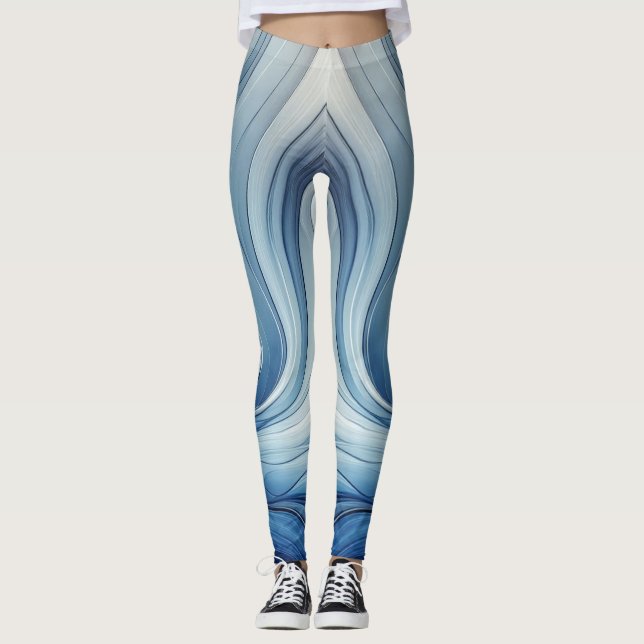 Blau Leggings (Vorderseite)