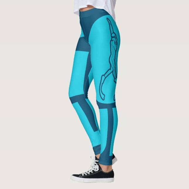 Blau Leggings (Links)