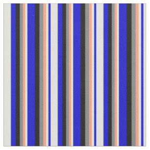 Blau, leichter Cyan, leichter Lachs, Grau und Schw Stoff