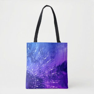 Blau Lila Mandala Wolken Boho Bohemian Tasche