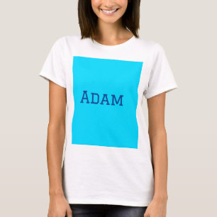 Blau lila Name Text zurück zur Schulnachricht s T-Shirt