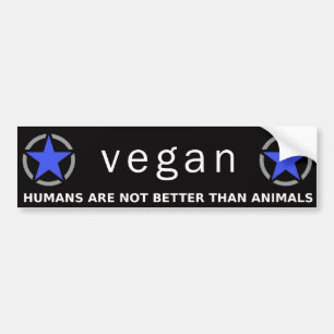 Blau-Lila veganer Stolz Autoaufkleber