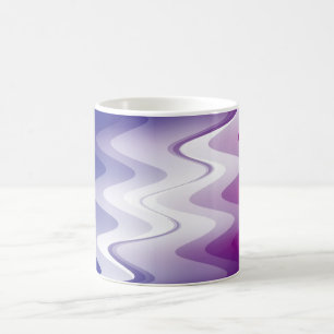 Blau lila weiß kaffeetasse