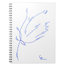 Blau-Linie 2 Notizblock